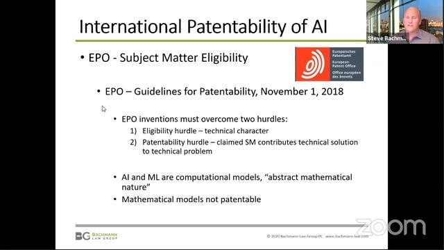 Patenting Strategies for Artificial Intelligence, Steve Bachmann смотреть онлайн