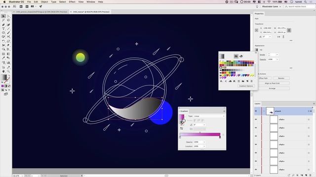 Glass Planet Vector Illustration – Adobe Illustrator Tutorial смотреть онлайн
