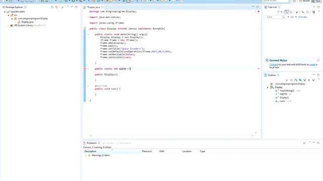 Space Invaders Tutorial (Java) 1 - Display смотреть онлайн
