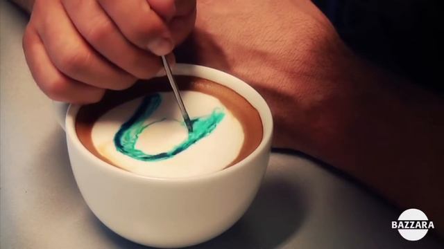 Bazzara Latte Art tutorial - Monna Lisa смотреть онлайн