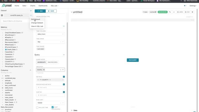Apache Superset / Preset: A Walkthrough  Superset Version 1.0.