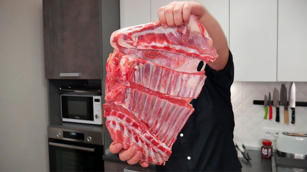 РЕБРЫШКИ в духовке. БАРАНИНА запечённая в духовке. смотреть онлайн