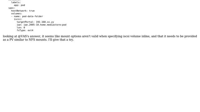 How to get kubernetes to mount ext4 volumes over iscsi in journaled mode instead of ordered? смотреть онлайн