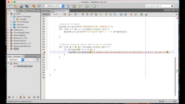 Ejercicios en JAVA | Obtener números pares de un arreglo | Ejercicio 16 смотреть онлайн
