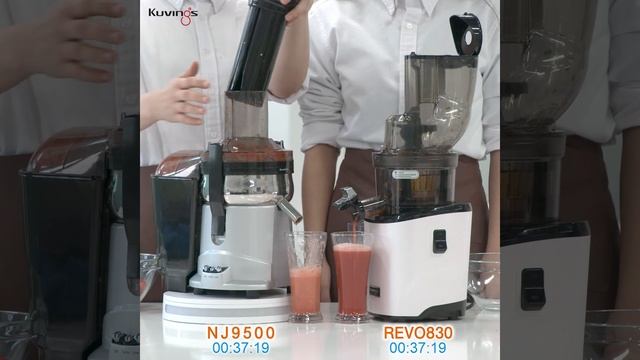 Kuvings Juicer REVO830 vs NJ9500 | Comparison of Tomato Juice Layer Separation ?? смотреть онлайн