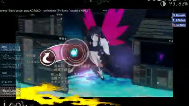 Osu! KOTOKO - unfinished (TV Size) [kusano's Hard] -Black-Lotus- (Anime Revision) смотреть онлайн