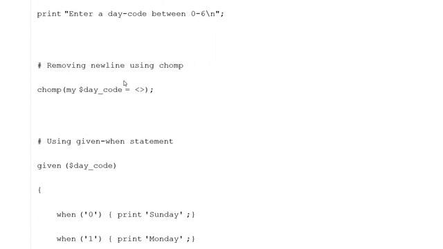 Perl | when given statement смотреть онлайн