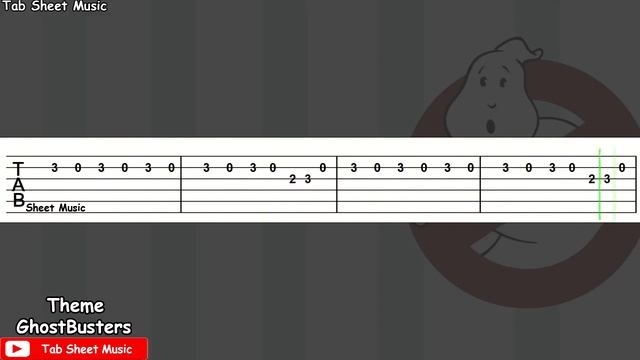 GhostBusters - Theme Song Guitar Tutorial смотреть онлайн
