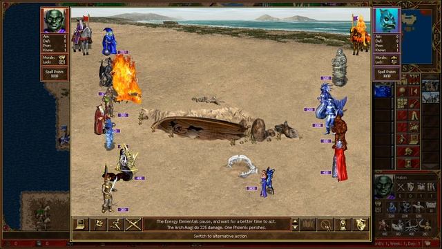 Heroes III - Tower Vs Conflux ( 100 Week Unit Growth ) смотреть онлайн