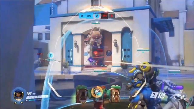 Boosted Symmetra Main Slays with Ana! - Overwatch смотреть онлайн