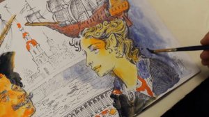 Корабль «Полтава» 1712
Видеоурок «МЕЧТЫ О КОРАБЛЯХ» техника-акварель