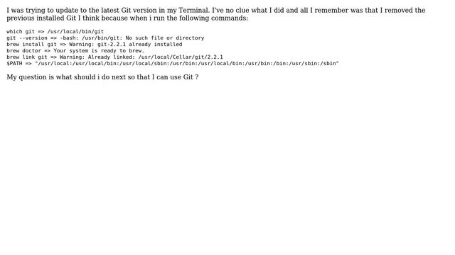 Apple: Need help with update to latest Git using Terminal смотреть онлайн