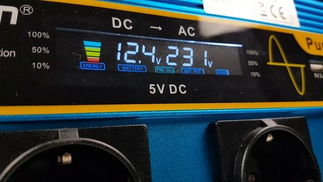 LVYUAN - Przetwornica Napięcia  3000 W, Czysty Sinus, 12V DC/230V AC 50Hz