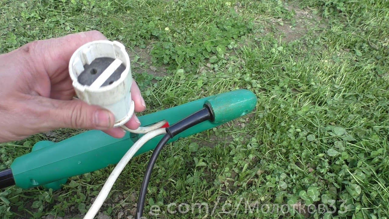 Так электро триммер Бош не будет выскакивать из удлинителя смотреть онлайн