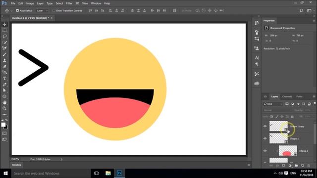 Create Facebook HaHa Emoji in Photoshop CC смотреть онлайн