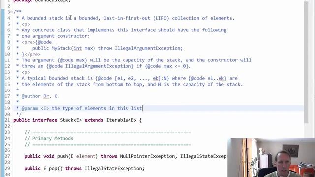 BoundedStack2-InterfaceJavadocs смотреть онлайн