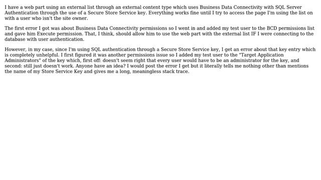 Sharepoint: Give users access to BDC using SQL Authentication смотреть онлайн