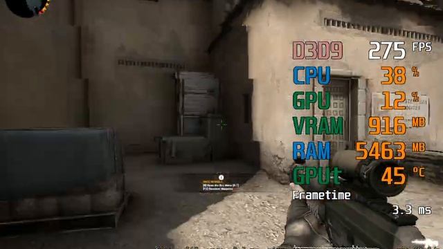 GeForce RTX 2060 -- Intel Core i5-9400F -- CSGO FPS Test Dust 2 1024X768 смотреть онлайн