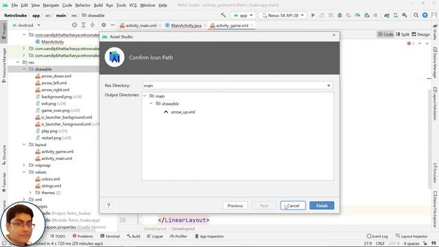 Android Game Development Tutorial in Android Studio | Design The Layout for GameActivity смотреть онлайн