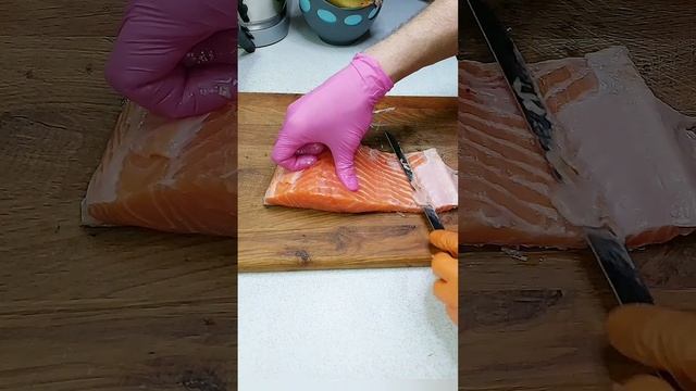 МАЛОСОЛЬНАЯ красная РЫБА | без САХАРА и без СПЕЦИЙ | #SHORTS смотреть онлайн