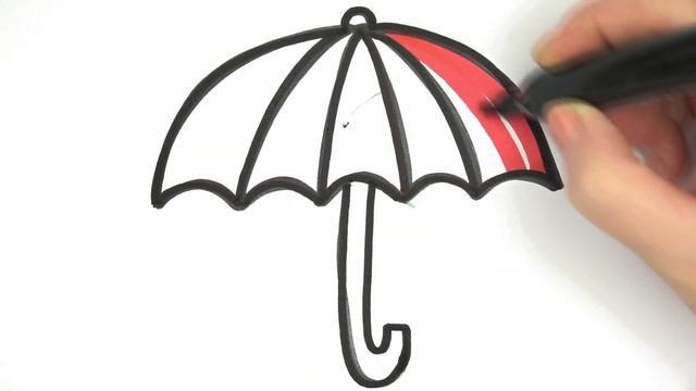 Bolalar uchun chizilgan soyabon/Drawing umbrella for children/Рисунок зонтик для детей смотреть онлайн