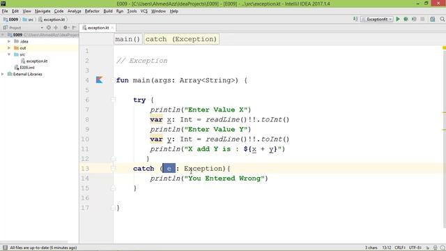 try & catch الدرس الثالث والعشرون : مفهوم الــ смотреть онлайн