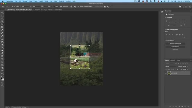 Crop photos in Photoshop, change size or shape easy смотреть онлайн