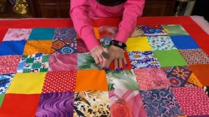 БЫСТРОЕ ЛОСКУТНОЕ ОДЕЯЛО В ТРАДИЦИОННОЙ ТЕХНИКЕ ОЧЕНЬ ПРОСТО ДЛЯ НАЧИНАЮЩИХ