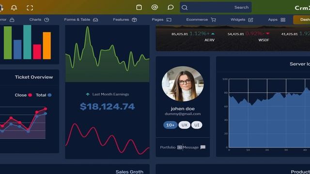 CrmX Admin - CRM Admin Dashboard Template with Advance Dashboard Design смотреть онлайн