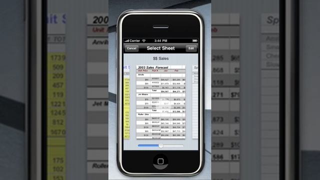 Excel Editing Sneak Peek - Documents To Go iPhone смотреть онлайн