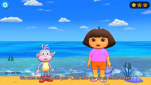 Kids Learn With Dora Nature Baby Red Fidh Is Lost Video Game for Children Kindergarten Gameplay смотреть онлайн