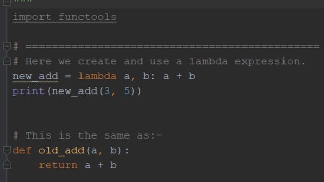 02 Using Lambda expressions in Python смотреть онлайн