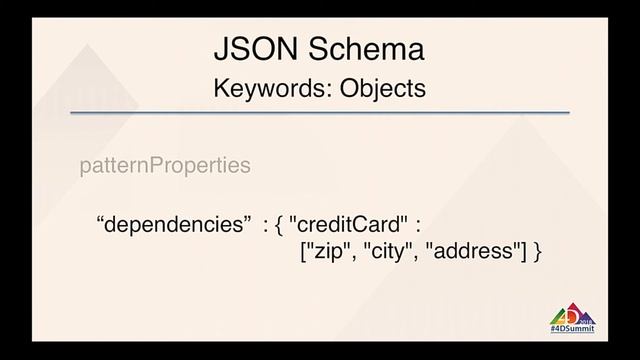 Improving Control with JSON Schema Validation • 4D Summit 2018 смотреть онлайн