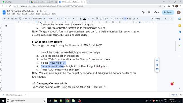 CCA Unit 3 Formatting the Worksheet in MS Excel 2007 смотреть онлайн