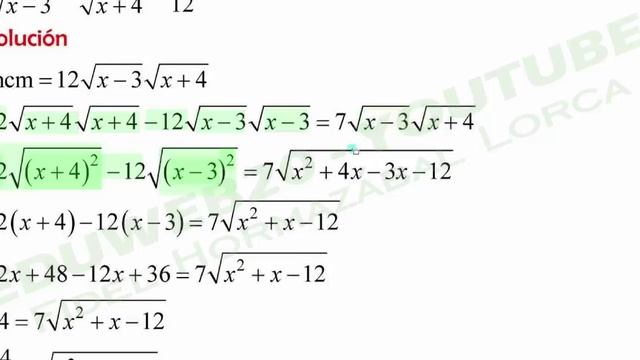 Tercer año Ecuaciones irracionales Video 8 смотреть онлайн