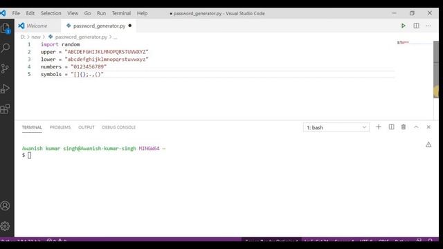 Random Password generator application using Python | Python mini project by Awanish ?? смотреть онлайн