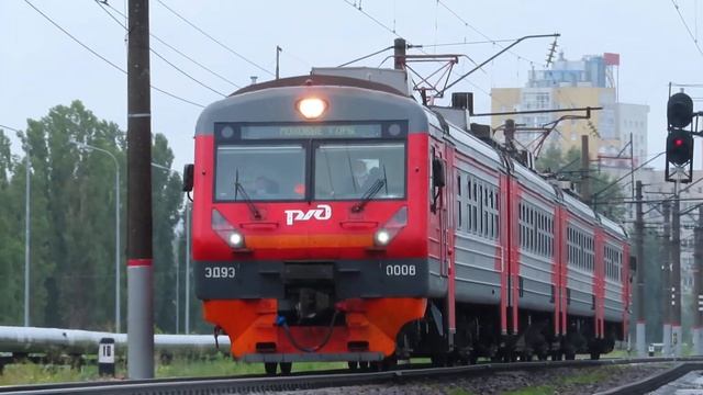 Электропоезд ЭД9Э-0008 перегон Нижний Новгород Московский-Толоконцево 20.07.2020 смотреть онлайн