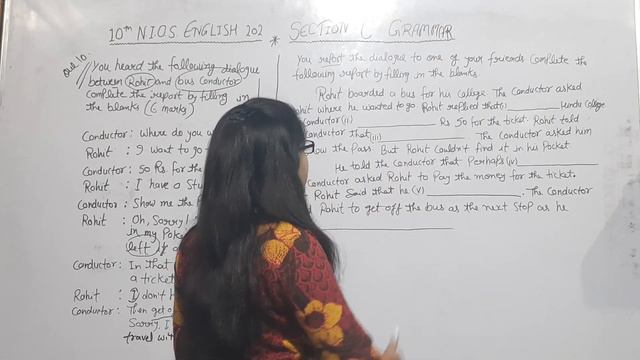 10th (NIOS) English (Section- C) Grammar {Report the Dialogue by fill in the blank} PI STUDY CIRCL смотреть онлайн