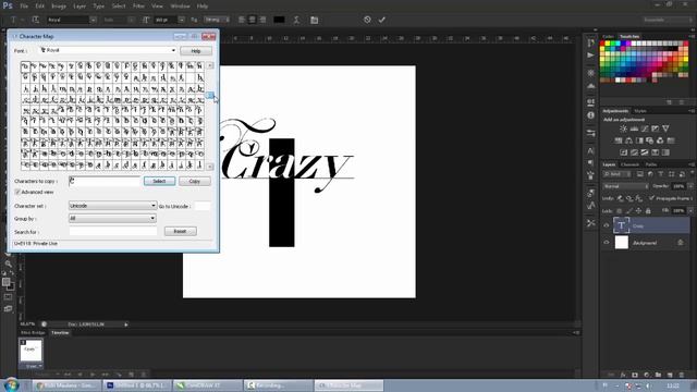 Royal Typeface Font, Access all alternative characters using AI, PS & CDR смотреть онлайн