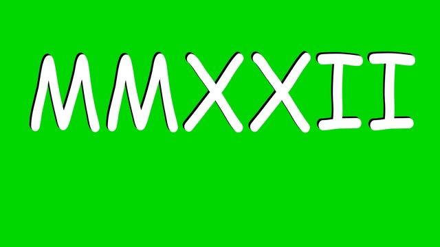 2000 to 2023 Roman numerals Fast Count up Tilting animation | 4K HD | Free to Use смотреть онлайн