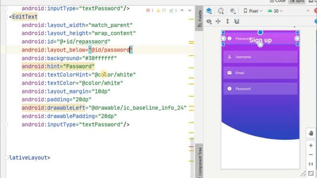 Simple Registration | SignUp App design Android Studio 2023 смотреть онлайн