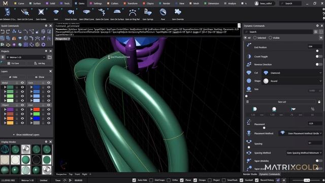 Solitaire Freeform Ring - MatrixGold Tutorial смотреть онлайн
