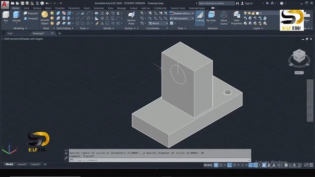 AutoCAD 3d tutorial #10 |AutoCAD tutorial for beginners |Autocad 3d tutorial for beginners..Rj смотреть онлайн