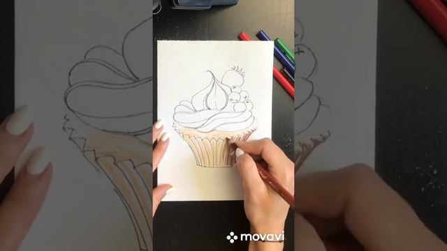 ?рисуем капкейк ? смотреть онлайн