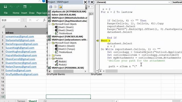 Send email to only those with attachments from Excel смотреть онлайн
