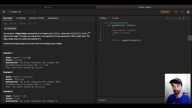 LeetCode #66 (Plus One) using Python | Solving all 150 NeetCode Problems | Episode 27 смотреть онлайн