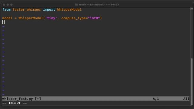 Make OpenAI Whisper 2-4x Faster in Python in 100 Seconds смотреть онлайн
