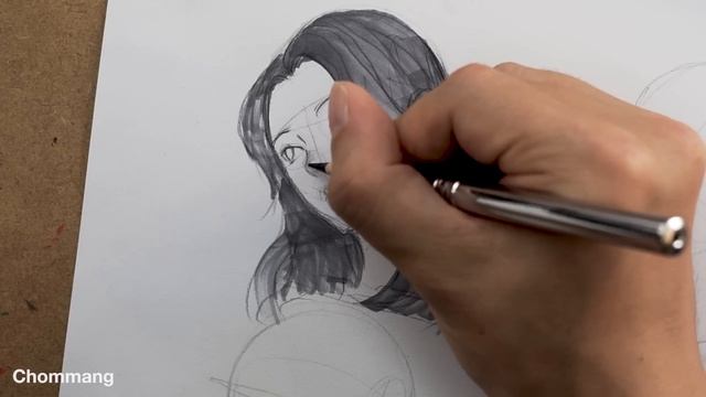 How to draw faces from different angles ✍✍ (Drawing Practice) смотреть онлайн