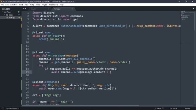 Discord.py Tutorial | Modmail смотреть онлайн