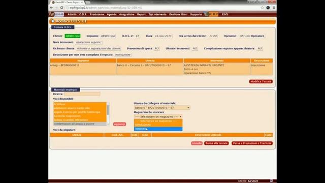 Nuovo ODS da attività Arneg - Gesto ERP Frigo il primo gestionale online per frigoristi смотреть онлайн